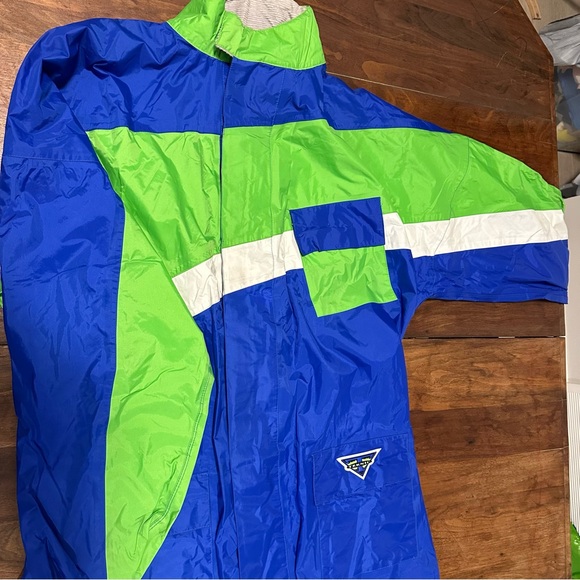Teknic vintage motorcycle rain gear full suit: jacket/pants size XXL - Picture 10 of 15